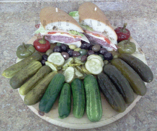 Pickle and Sub Platter